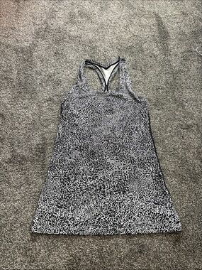 Lululemon Women’s Black & White Printed Racerback Tank Top